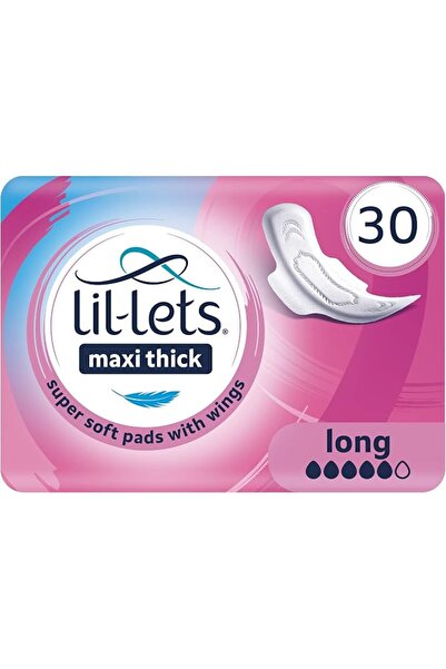 Lil-Lets Maxi Thick Long Sanitory Pads - Super Soft Cotton Pads With Wings - ...