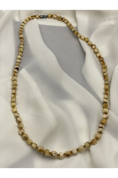 Genel Markalar Orijinal Ukrayna Kaya Damla Kehribar Küp Kesim Yetişkin Kolye (58 cm)