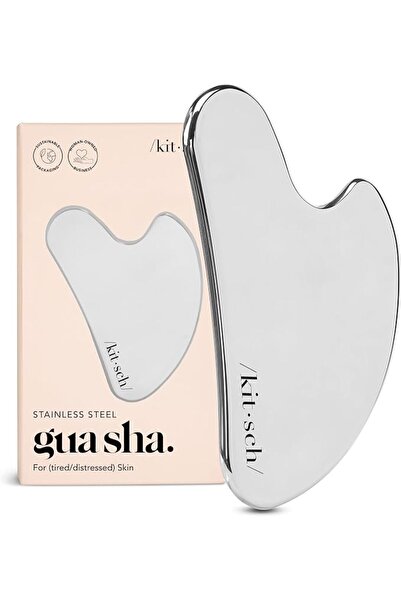 Kitsch Stainless Steel Gua Sha Facial Tool - Face Massage Tools for Blood Cir...