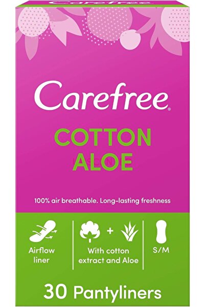 Carefree Cotton Feel Pantyliners, Aloe Vera Scent, Normal Size, 100% Air Brea...