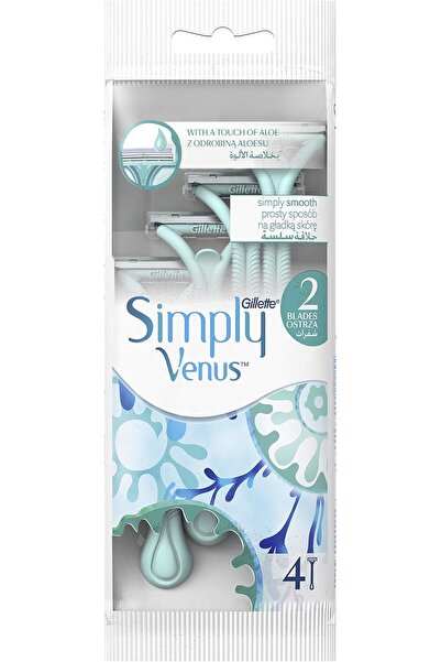 Gillette Venus Gillette Simply Venus 2 Women's Dispozable Razor, 4 Count