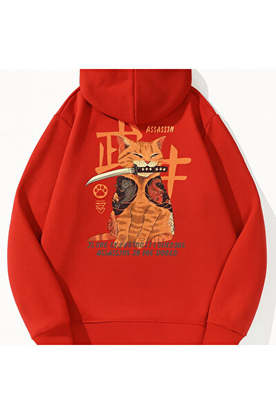 JANTIL MODA Unisex Oversize Φούτερ με κουκούλα και στάμπα, με τσέπη καγκουρό,...
