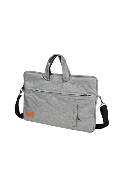 E-Train Laptop Bag 15.6 Inch, 2 Pockets, Nylon, Grey