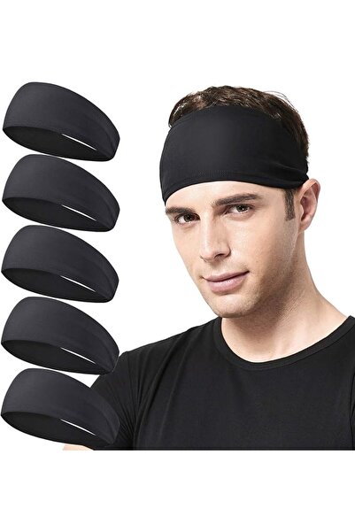 GENERAL Acozycoo Mens Running Headband,5Pack,Mens Sweatband Sports Headband f...