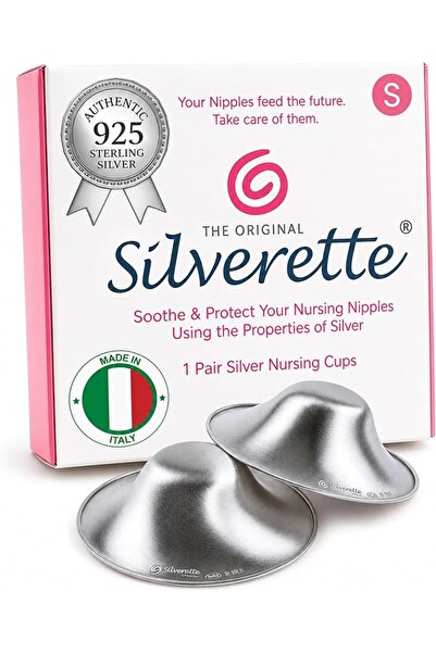 Silverette The Original Silver Nursing Cups, Nipple Covers for Breastfeeding ...