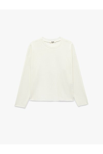 Koton Regular Fit Long Sleeve Crew Neck Basic Sweatshirt