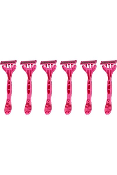 Lawazim 3-Blade Women's Disposable Razors - Pack of 6 - Disposable Women's Sh...