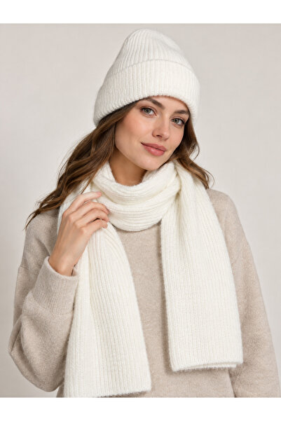 derikem Women's Winter Knitted Beanie and Scarf Set - Set of 2