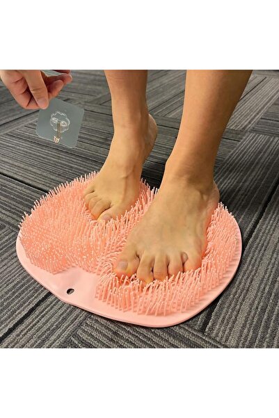 GENERAL Back Scrubber Cleaning Mat for Back and Exfoliating, Wall Mount Washi...