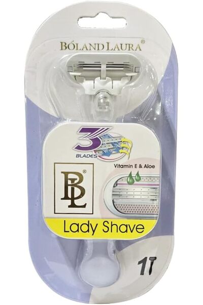 BOLAND LAURA Lady Shave Women's Razor, 3 Blades, with Vitamin E and Aloe Vera...