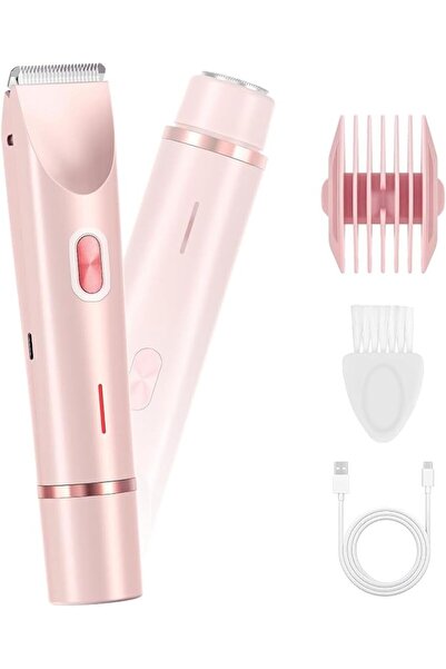 LYAROMIS 2-in-1 Electric Shaver for Women, Dual-Head Bikini Trimmer, Gift