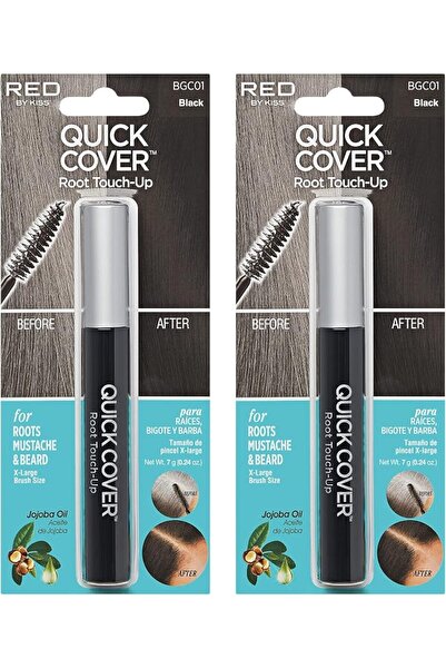Red by Kiss KISS RED Quick Cover Root Touch Up Rescue, Mascara Natural Water-...