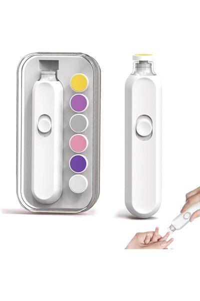 EXCEFORE Electric Baby Nail Trimmer Set, Electric Nail Buffer, Safe and Easy-...