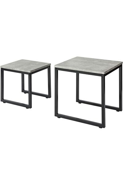 sobuy Coffee Table Set Side Nesting Tables طاولات خدمة Space-Saving Small Tab...
