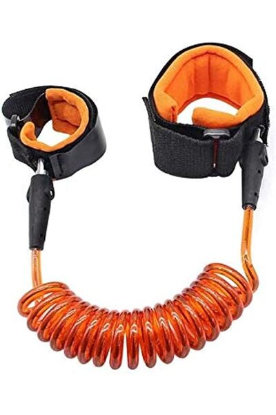 GENERAL Child Safety Anti-Lost Wristband with Pull Cord for Walking, Orange