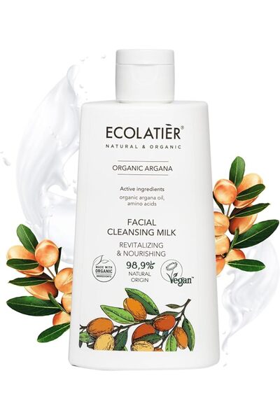 ECOLATIER غسول الوجه لترطيب مكثف بخلاصة الصبار الحيوي - 98.2% مصنوع من مواد ط...