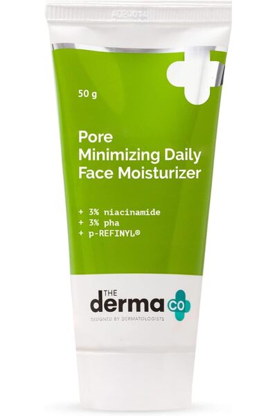 The Derma Co Pore Minimizing Daily Face Moisturizer with 3% Niacinamide 3% PH...