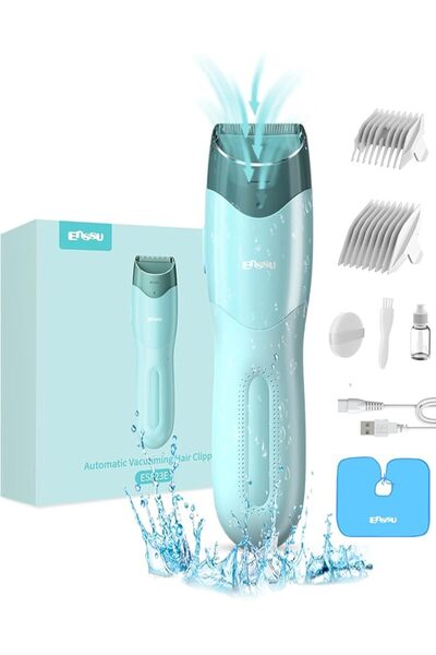 ENSSU Vacuum Hair Clippers for Kids, Rechargeable Vacuum Hair Cutter with 2 M...