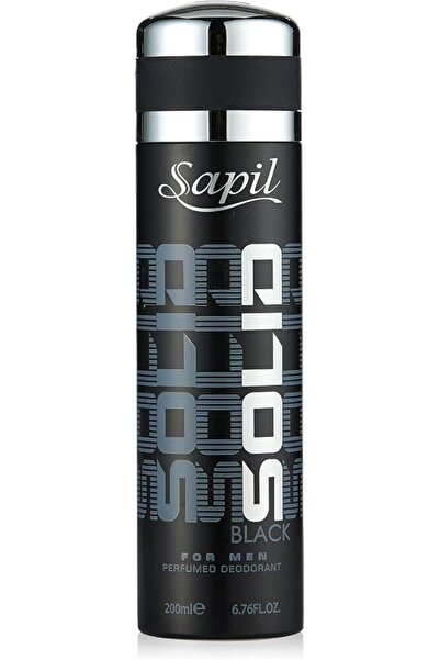 sapil Solid Black for Men- Deodorant 200Ml