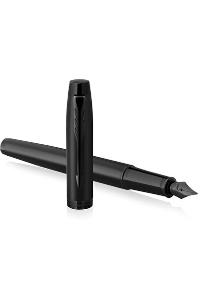 Parker قلم حبر آي إم |   أسود غير لامع مع حواف سوداء |   قلم برأس دقيق مع خرط...