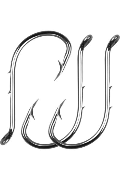 Shaddock Fishing 100 قطعة من خطافات صيد الأخطبوط، خطافات صيد حادة ذات أشواك س...