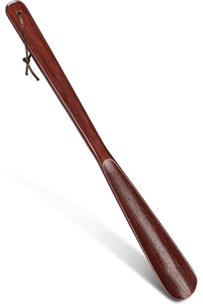 GENERAL Long Handle Shoe Helper, Wooden Shoe Helper Stick, Spoon Shaped Shoe ...