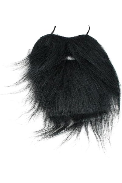HALAMODO Beard Mustache for Men Facial Hair Accessories (Black)