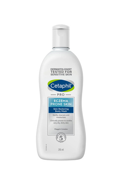 Cetaphil غسول الجسم ريستوراديرم لترميم البشرة الجافة والحساسة - 295 مل، خالٍ ...