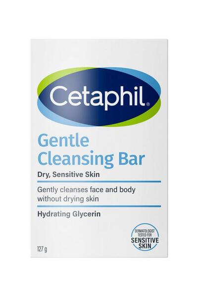 Cetaphil Cleansing Bar for Dry to Normal Sensitive Skin, Gentle Face & Body C...