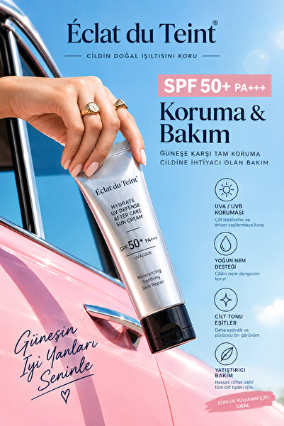 Hibrit Filtreli Leke Karşıtı Yoğun Nemlendirici Güneş Kremi SPF50+ PA+++50ml