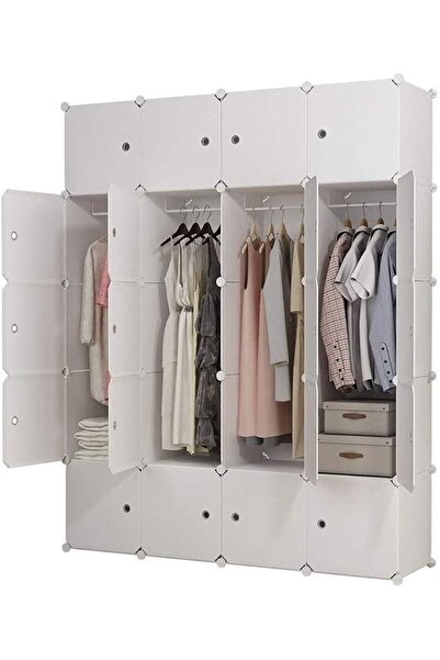 U-HOOME U HOOME Portable Wardrobe for Hanging Clothes, Combination Armoire, M...