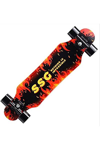 KH 7 Ply Natural Maple Wood Complete Skateboard for Adults & Kids (Red, 31in ...