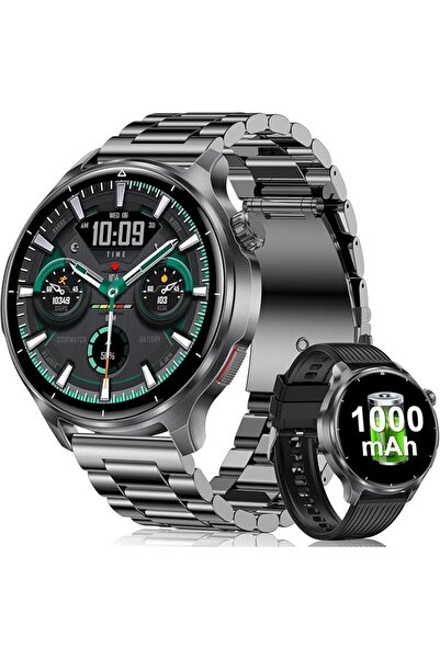 GENERAL Military Smart Watch for Men-1000mAh Battery, 2 Straps, 1.52" HD Rugg...