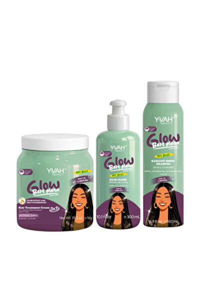 Yvah Beauty Glow Bem Plena Deep Shine and Nourishment Hair Set
