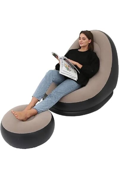 Yelajoy Living Room Air Furniture Inflatable Sofa Set,Air Sofa Inflatable Cou...