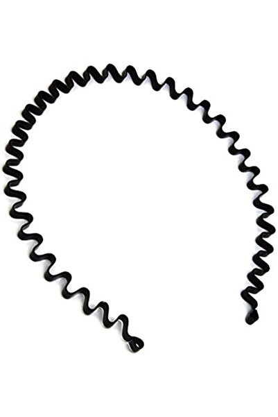 Other OEM Unisex Black Metal Comb Sports Band Long Hair Headband Black For Me...