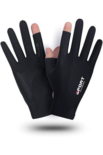 JZS Sun Protection Gloves UV Protection Middle Figner Touchscreen Sunblock Gl...