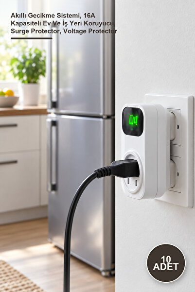 Yenilig 10 Voltage Protective Sockets – Intelligent Delay System, 16A Capacit...