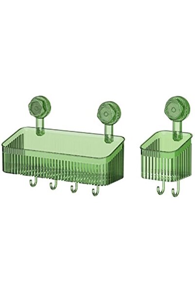 GENERAL Shower Caddy, 2Pack No Drilling Bathroom Organizers and Storage Racks...