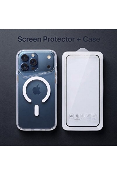 Primo Plus Shockproof 5D Transparent Case + Screen Protector for iPhone 18 pr...