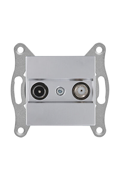 Mutlusan Mechanical Key Tv-Sat Socket (Terminal) Inox