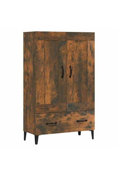 vidaxl Dulap înalt, stejar fumuriu, 70x31x115 cm, lemn prelucrat