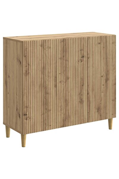 vidaxl Bufet Stejar Artizanal 89 x 34,5 x 80 cm Lemn prelucrat