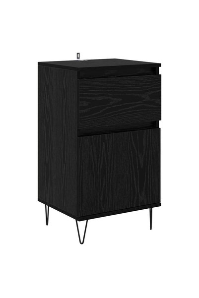 vidaxl Bufet Stejar negru 35 x 40 x 70 cm Lemn prelucrat