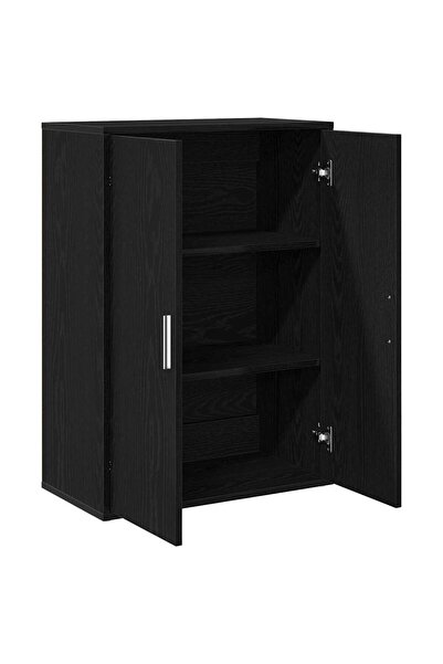 vidaxl Bufet Stejar Negru 60 x 31 x 84 cm Lemn prelucrat
