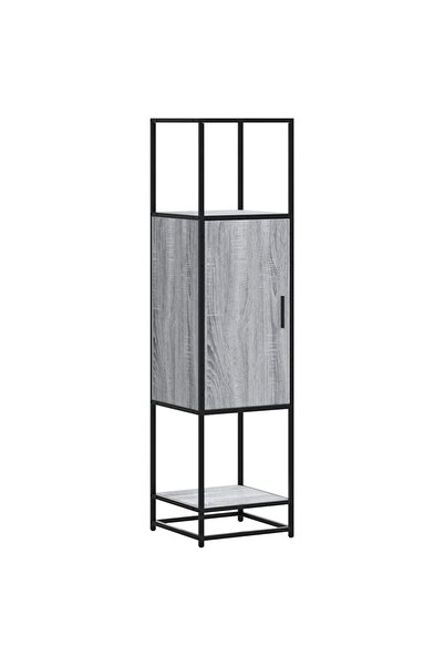 vidaxl Dulap nalt gri Sonoma 35,5x35x139 cm lemn prelucrat