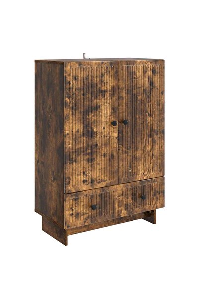 vidaxl Bufet Stejar Afumat 66 x 34,5 x 95 cm Lemn prelucrat