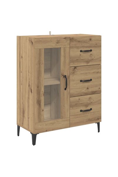 vidaxl Bufet Stejar Artizanal 69,5 x 34 x 90 cm