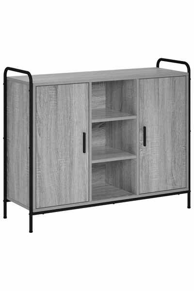 vidaxl Bufet Sonoma gri 97 x 33 x 81 cm Lemn prelucrat