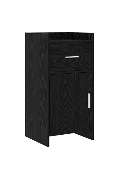vidaxl Bufet Stejar Negru 40 x 36 x 80 cm Lemn prelucrat